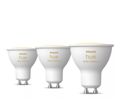 Inteligentne oświetlenie Philips Hue Hue White ambiance Inteligentny reflektor punktowy GU10 (3 s